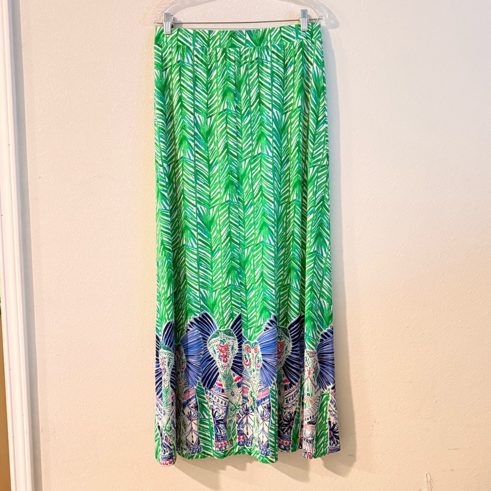 Lilly Pulitzer Ruari Skirt Green Costa Verde size L - Picture 8 of 12